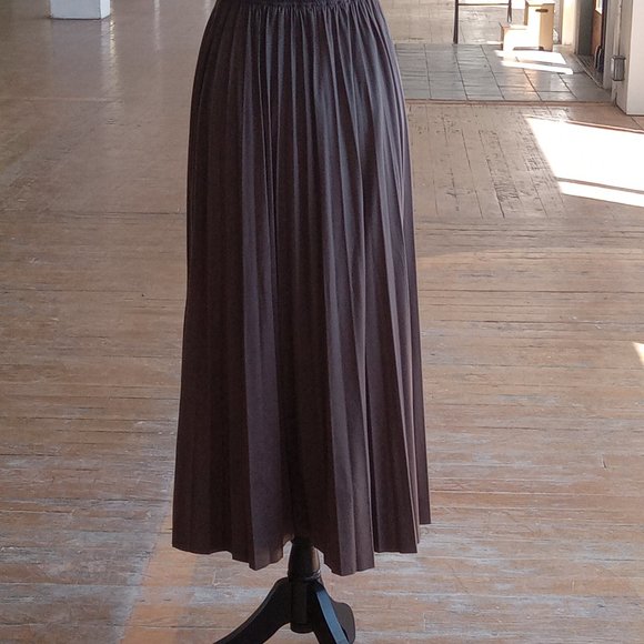 Moon River Brown Midi Skirt - Picture 8 of 8